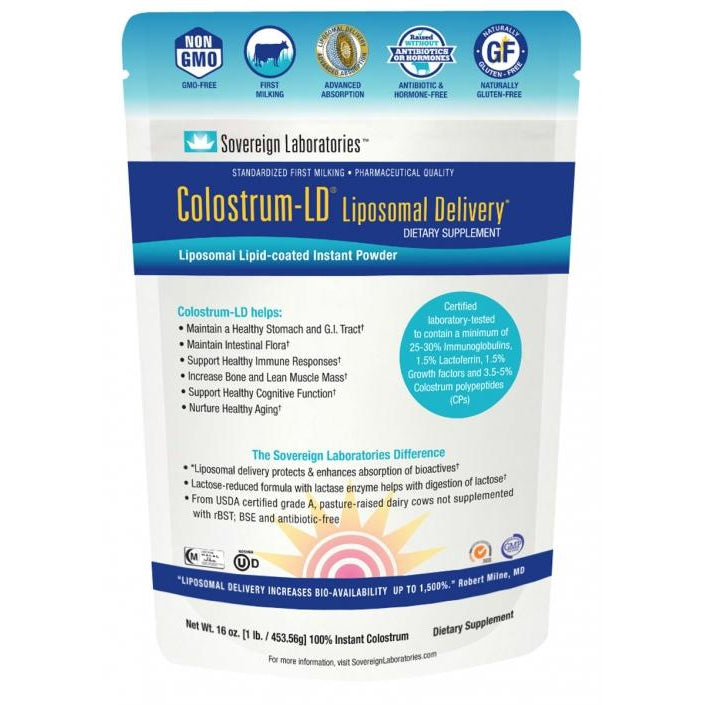 Colostrum-LD-Powder-16oz Bag-Sovereign Lab Vanilla Flavored