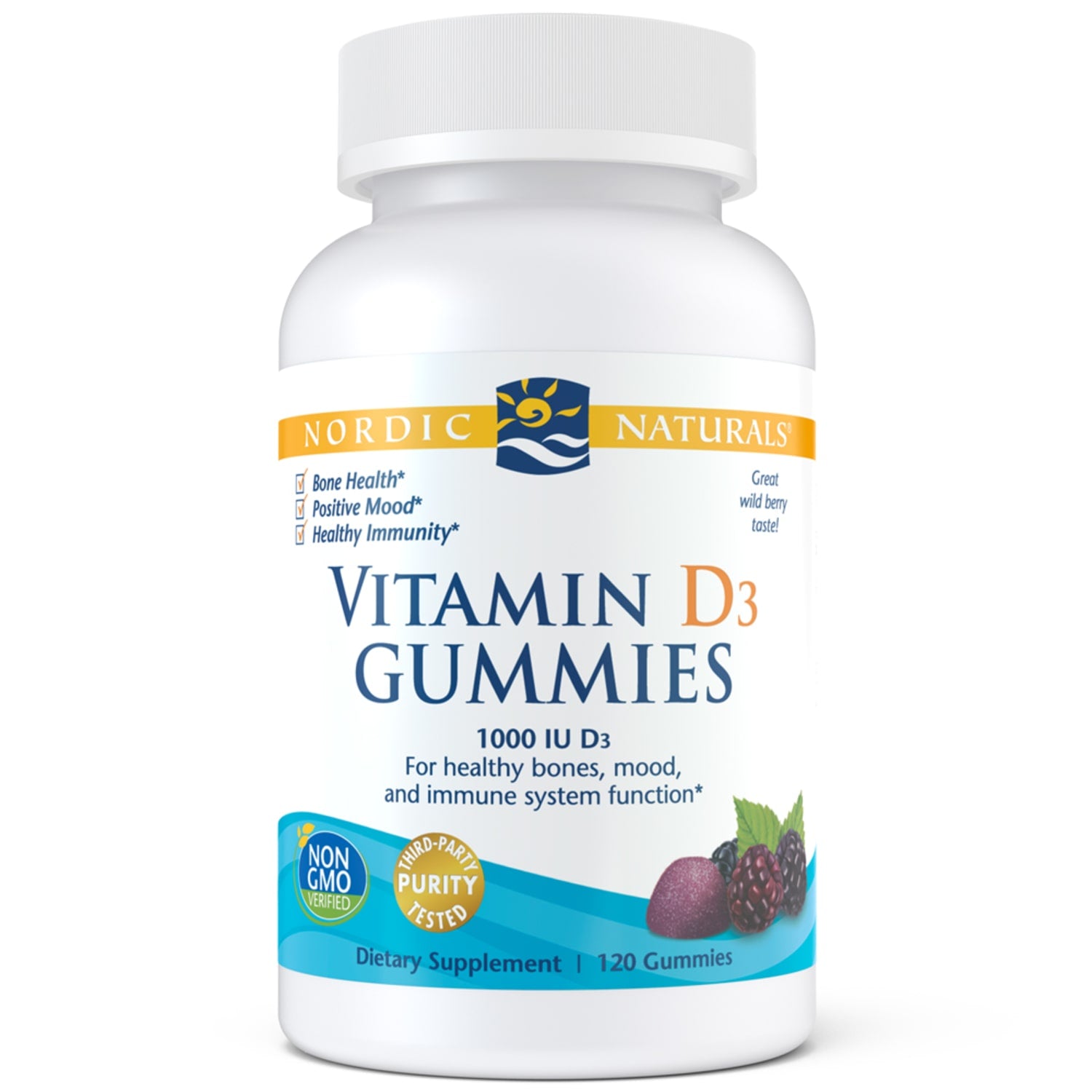 Vitamin D3 Gummies-120ct-Nordic